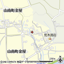 兵庫県丹波市山南町金屋95周辺の地図