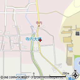 兵庫県丹波篠山市寺内448周辺の地図
