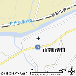 兵庫県丹波市山南町青田590-1周辺の地図