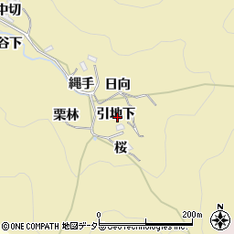 愛知県豊田市上佐切町引地下周辺の地図
