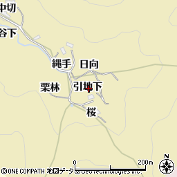 愛知県豊田市上佐切町（引地下）周辺の地図