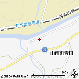 兵庫県丹波市山南町青田587周辺の地図