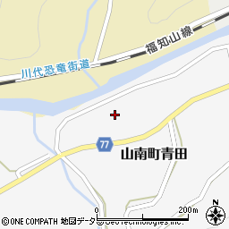 兵庫県丹波市山南町青田603周辺の地図