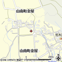 兵庫県丹波市山南町金屋450周辺の地図