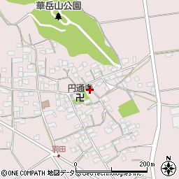 滋賀県東近江市上羽田町598周辺の地図