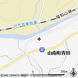 兵庫県丹波市山南町青田588周辺の地図