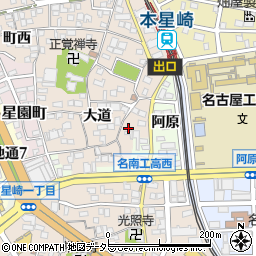 愛知県名古屋市南区本星崎町大道356-2周辺の地図