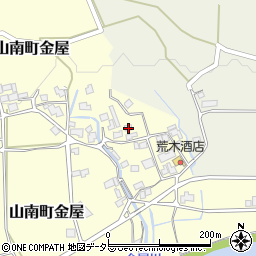 兵庫県丹波市山南町金屋91周辺の地図