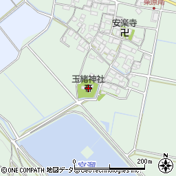 玉緒神社周辺の地図