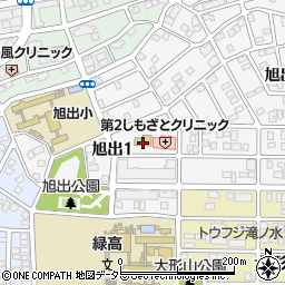 名古屋市役所子ども青少年局　旭出保育園周辺の地図