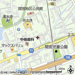 静岡県田方郡函南町間宮688-3周辺の地図