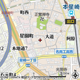 愛知県名古屋市南区本星崎町大道396周辺の地図