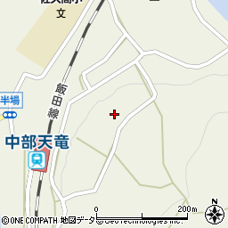 静岡県浜松市天竜区佐久間町半場207周辺の地図