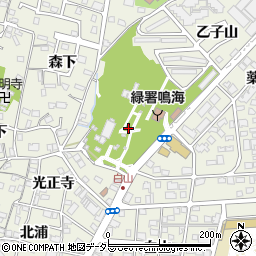 乙子山公園周辺の地図