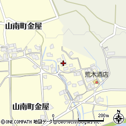 兵庫県丹波市山南町金屋97周辺の地図