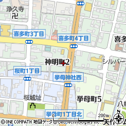 愛知県豊田市神明町周辺の地図