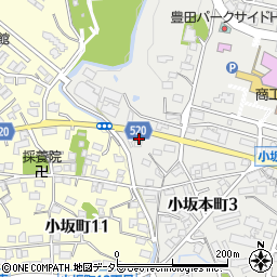 愛知県豊田市小坂本町3丁目2周辺の地図