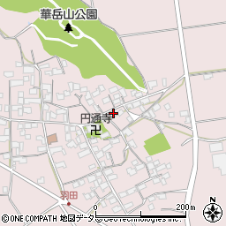滋賀県東近江市上羽田町599周辺の地図