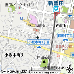 愛知県豊田市小坂本町1丁目129周辺の地図