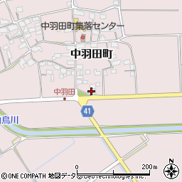 滋賀県東近江市中羽田町332周辺の地図