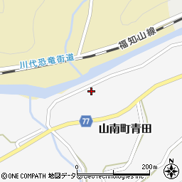 兵庫県丹波市山南町青田594周辺の地図