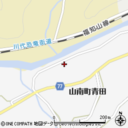 兵庫県丹波市山南町青田599周辺の地図