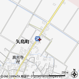 滋賀県守山市矢島町1180-4周辺の地図