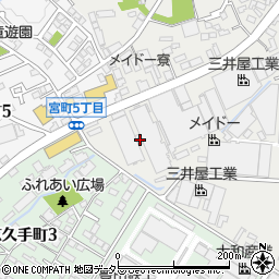 愛知県豊田市三軒町4丁目12周辺の地図