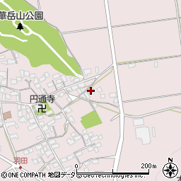 滋賀県東近江市上羽田町609周辺の地図