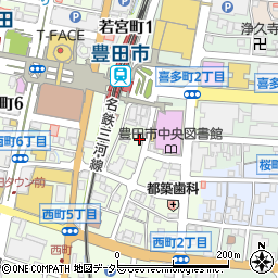 トヨタレンタリース名古屋豊田市駅前店周辺の地図