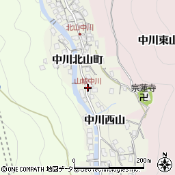 山城中川周辺の地図