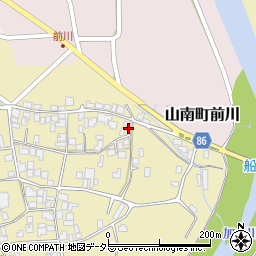 兵庫県丹波市山南町梶674周辺の地図