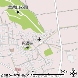 滋賀県東近江市上羽田町605周辺の地図