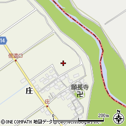 滋賀県蒲生郡竜王町庄周辺の地図