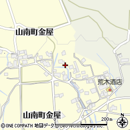 兵庫県丹波市山南町金屋112周辺の地図