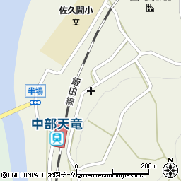 静岡県浜松市天竜区佐久間町半場128周辺の地図