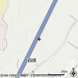 愛知県豊田市矢並町百伏周辺の地図