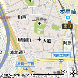 愛知県名古屋市南区本星崎町周辺の地図