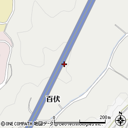 愛知県豊田市矢並町（百伏）周辺の地図