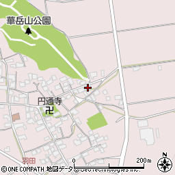滋賀県東近江市上羽田町608周辺の地図