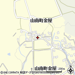 兵庫県丹波市山南町金屋459周辺の地図