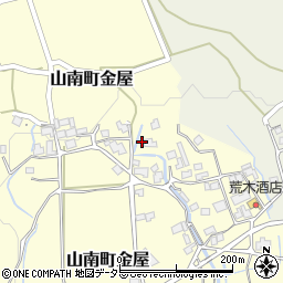 兵庫県丹波市山南町金屋114周辺の地図