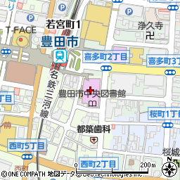 豊田参合館駐車場周辺の地図