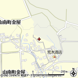 兵庫県丹波市山南町金屋102周辺の地図