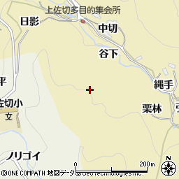 愛知県豊田市上佐切町谷下周辺の地図