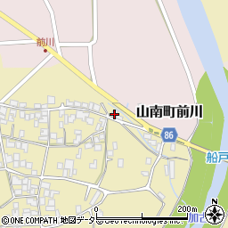 兵庫県丹波市山南町梶416周辺の地図