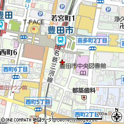 リパーク豊田市駅前駐車場周辺の地図