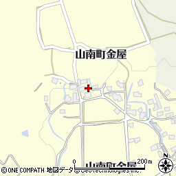 兵庫県丹波市山南町金屋466周辺の地図