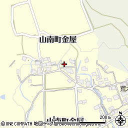 兵庫県丹波市山南町金屋504周辺の地図