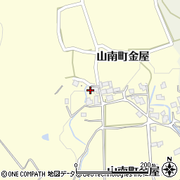 兵庫県丹波市山南町金屋402-1周辺の地図